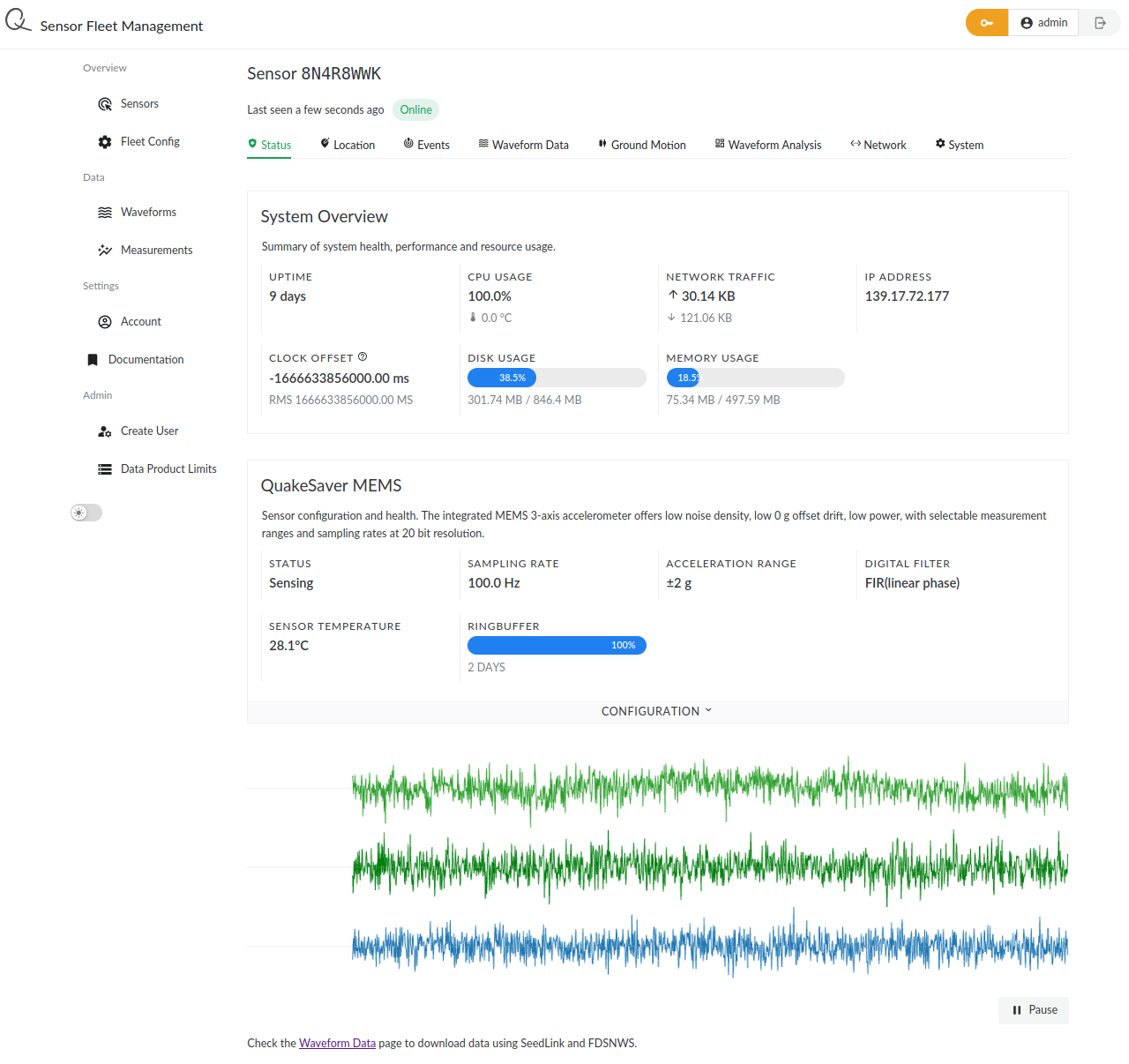 Backend view